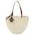 Borsa tote Loewe Shell in pelle marrone e bianca Bianco - vista 2