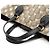 Borsa Tote GUCCI GG Supreme Bee Nero Beige D'oro - vista 5