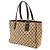 Borsa Tote e a Tracolla Gucci GG Canvas Beige Cachi Marrone scuro - vista 3