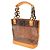 Borsa Louis Vuitton Monogram Vinyl Cabas Ambre PM Marrone - vista 3