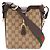 Mini borsa secchiello Gucci GG Canvas Rosso Beige Verde Marrone scuro - vista 2