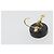 Chanel CC Round Stud Metal and Resin Nero - vista 7