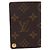 Louis Vuitton Porte Cartes Pression Card Case Monogram Canvas Marrone - vista 2