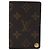 Louis Vuitton Porte Cartes Pression Card Case Monogram Canvas Marrone