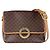 Céline Borsa a tracolla Celine Brown Macadam Marrone