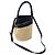 Céline Borsa a tracolla Celine in rafia e pelle nera Nero - vista 10