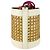 Bulgari Borsa a tracolla Bvlgari Serpenti Forever in paglia e pelle Rosa Arancione Crudo - vista 2