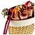 Bulgari Borsa a tracolla Bvlgari Serpenti Forever in paglia e pelle Rosa Arancione Crudo - vista 7
