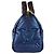 Speedy Borsa a tracolla Louis Vuitton in nylon blu e marrone - vista 2