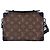 Borsa a tracolla Louis Vuitton in Monogram Macassar Marrone Nero Monogramma - vista 3