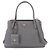 Borsa 2-Way in pelle grigia Prada Marrone - vista 2