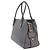 Borsa 2-Way in pelle grigia Prada Marrone - vista 5