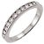 Tiffany & Co. Eternity-Ring aus Platin mit halbem Diamantbesatz