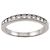 Tiffany & Co. Eternity-Ring aus Platin mit halbem Diamantbesatz - Ansicht 3