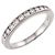 Tiffany & Co. Eternity-Ring aus Platin mit halbem Diamantbesatz - Ansicht 6