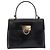Salvatore Ferragamo Gancini Top Handle Leather Nero