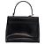 Salvatore Ferragamo Gancini Top Handle Leather Nero - vista 2