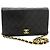 Chanel Vintage Full Flap Quilted Lambskin Small Nero