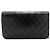 Chanel Vintage Full Flap Quilted Lambskin Small Nero - vista 2