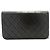 Chanel Vintage Full Flap Quilted Lambskin Small Nero - vista 2