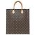 Borsa Louis Vuitton Monogram Sac Plat Marrone