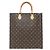 Borsa Louis Vuitton Monogram Sac Plat Marrone - vista 2