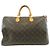Borsa Boston Louis Vuitton Monogram Speedy Marrone