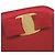 Borsa a tracolla Salvatore Ferragamo Vara Ribbon in raso rosso - vista 7