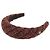 Fascia per capelli Chanel Coco Mark in tweed rosso - vista 4