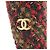 Fascia per capelli Chanel Coco Mark in tweed rosso - vista 8