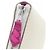 Hermès Portafoglio lungo Hermes CLIC CEST NOUE in Rose Tyrien e White Rosa Bianco - vista 4