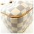 Borsa a tracolla Louis Vuitton Damier Azur Siracusa PM Bianco Blu - vista 3