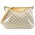 Borsa a tracolla Louis Vuitton Damier Azur Siracusa MM Bianco Blu