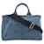 Borsa Tote Prada Canapa Denim Blu