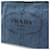 Borsa Tote Prada Canapa Denim Blu - vista 10