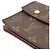 Cartera larga bi-fold Monogram Louis Vuitton Castaño Monograma - vista 6