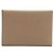 Hermès Hermes Calvi Duo Geldbörse/Münzbeutel Grau Taupe