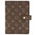 LOUIS VUITTON Couverture de carnet Agenda MM Monogram Marron Monogramme