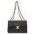 Borsa a tracolla Chanel Large Matelassé con doppia catena Nero