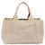 Borsa a mano PRADA Canapa MM Canvas Beige Gold Auth 196635A D'oro - vista 13