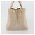 Borsa a mano PRADA Canapa MM Canvas Beige Gold Auth 196635A D'oro - vista 3