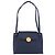 Borsa a tracolla VALENTINO in pelle blu navy e oro Auth BA14965 - vista 13