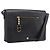 Borsa a tracolla Christian Dior in pelle nera e oro Auth 196415 Nero