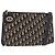 Borsa a tracolla Christian Dior Trotter Canvas Navy Gold Tone Auth BA14771 Blu navy
