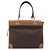 Céline Bolsa de mão CELINE Macadam Canvas PVC Leather Brown Gold Auth am12382A Marrom Dourado - vista 2