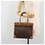 Céline Bolsa de mão CELINE Macadam Canvas PVC Leather Brown Gold Auth am12382A Marrom Dourado - vista 21