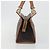 Céline Bolsa de mão CELINE Macadam Canvas PVC Leather Brown Gold Auth am12382A Marrom Dourado - vista 3