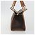 Céline Bolsa de mão CELINE Macadam Canvas PVC Leather Brown Gold Auth am12382A Marrom Dourado - vista 4