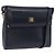 Bolsa de Ombro GUCCI em Couro Azul Marinho e Tom Dourado 29 001 4697 Auth BA14935