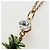 Collana Miu Miu Metal Gold Tone Auth 196475V - vista 4